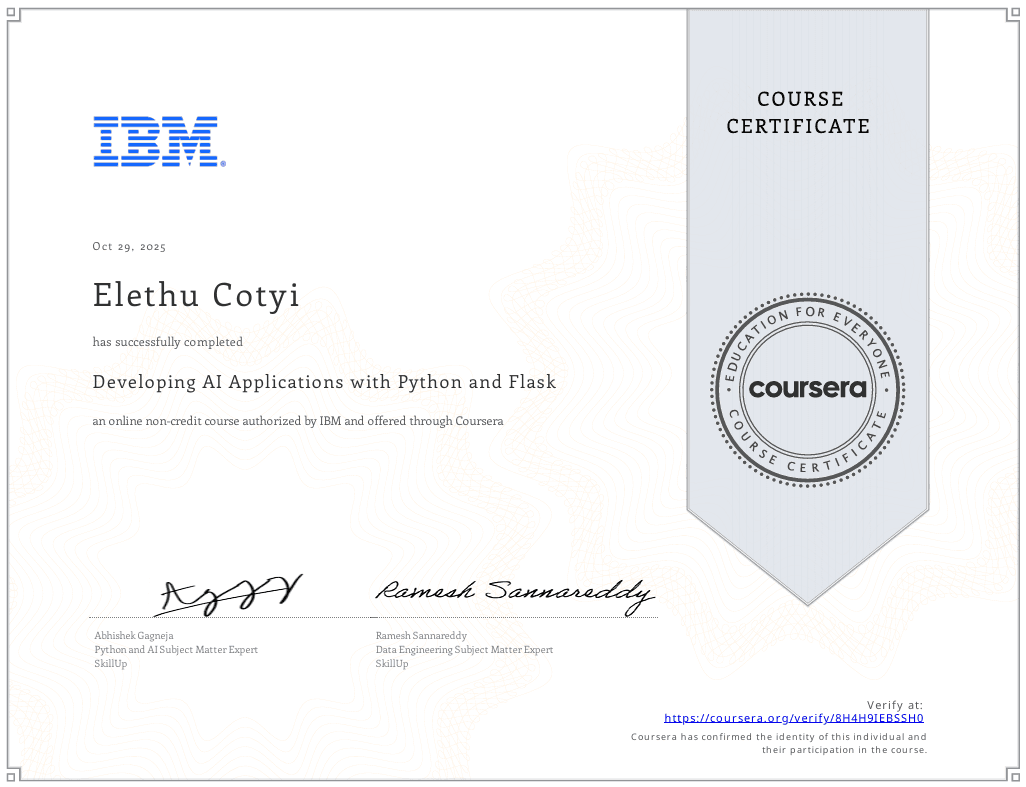 IBM Full Stack Certificate 2
